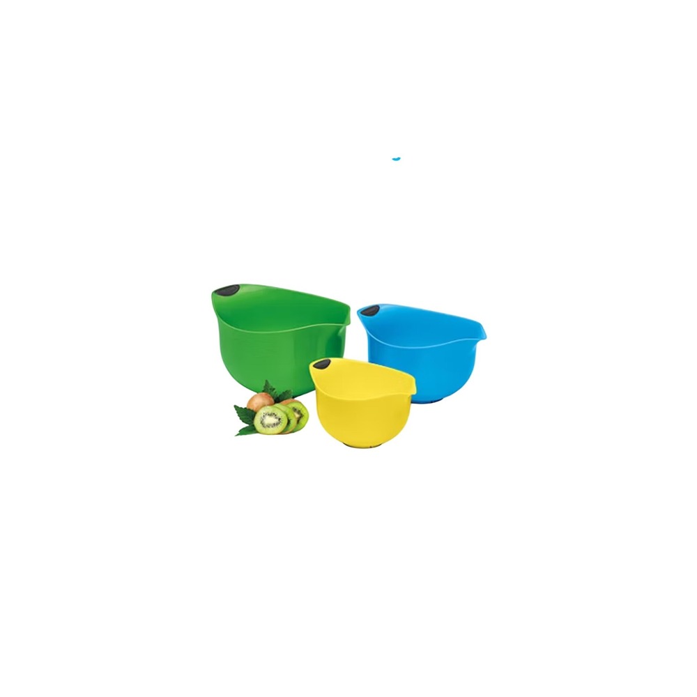 Cuisinart Set of 3 Mixing Bowls CTG-00-3MBM Nonslip Nesting Multi Color‎ New